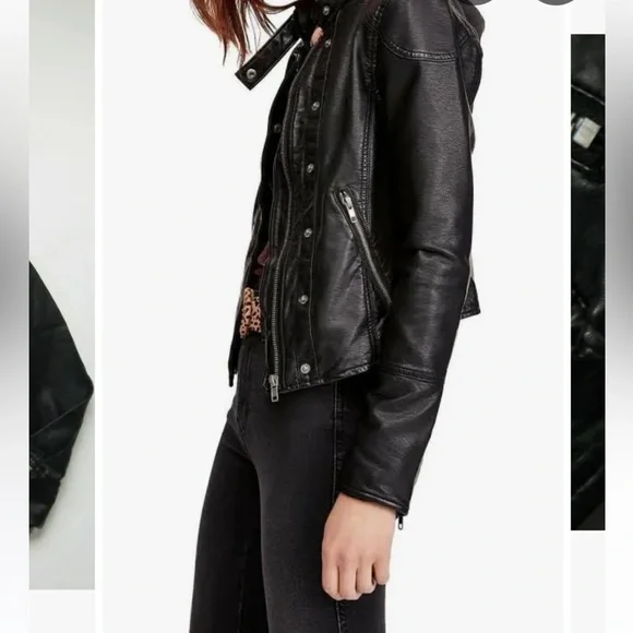 Free People Dawn vegan leather jacket